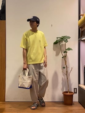 「帰省コーデ」｜かわむらさん（メンズ・183cm）の夏コーディネート
