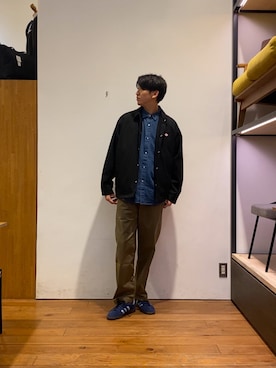 「イチ推しジャケットスタイル」｜「アイテム（スニーカー）」を使った、かわむらさん（メンズ・183cm）の秋コーディネート