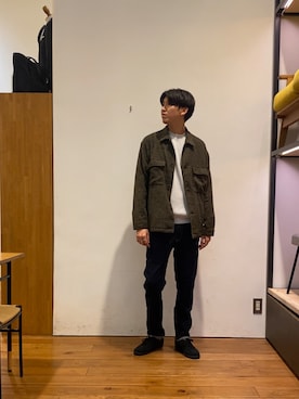 「イチ推しジャケットスタイル」｜かわむらさん（メンズ・183cm）の秋コーディネート