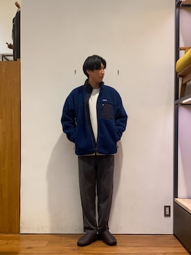 「冬の注目アウター」｜「アイテム（ジャケット/アウター）」を使った、かわむらさん（メンズ・183cm）の秋コーディネート