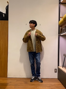 「季節の変わり目羽織コーデ」｜かわむらさん（メンズ・183cm）の秋コーディネート