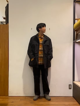 「冬の注目アウター」｜「アイテム（その他アウター）」を使った、かわむらさん（メンズ・183cm）の秋コーディネート