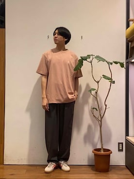 「帰省コーデ」｜「アイテム（パンツ）」を使った、かわむらさん（メンズ・183cm）の夏コーディネート