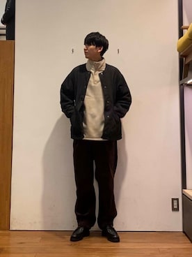 「アイテム（その他トップス）」を使った、かわむらさん（メンズ・183cm）の秋コーディネート