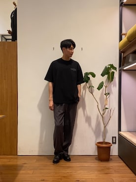 「アイテム（トップス）」を使った、かわむらさん（メンズ・183cm）の夏コーディネート