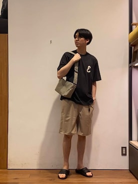 「YAKPAK（ヤックパック）のアイテム」を使った、かわむらさん（メンズ・183cm）の夏コーディネート