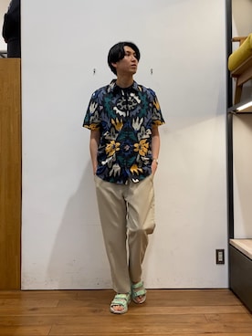 「帰省コーデ」｜かわむらさん（メンズ・183cm）の春コーディネート