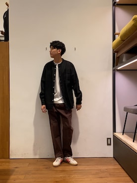 かわむらさん（メンズ・183cm）の秋コーディネート