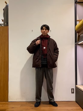 かわむらさん（メンズ・183cm）の秋コーディネート