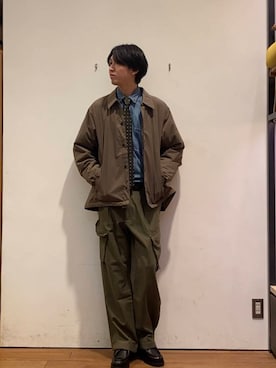 「アイテム（フォーマルスーツ/小物）」を使った、かわむらさん（メンズ・183cm）の冬コーディネート