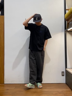 「帰省コーデ」｜かわむらさん（メンズ・183cm）の春コーディネート