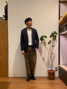 かわむらさん（メンズ・183cm）の秋コーディネート