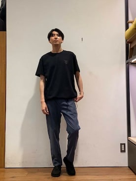 「KEEN（キーン）のアイテム」を使った、かわむらさん（メンズ・183cm）の夏コーディネート