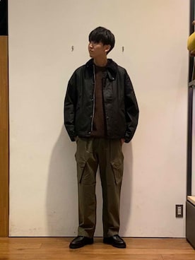 かわむらさん(メンズ・183cm)の秋コーディネート