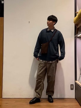 かわむらさん（メンズ・183cm）の秋コーディネート