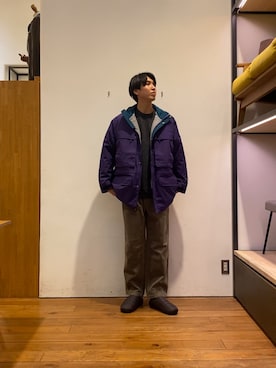 「冬の注目アウター」｜「アイテム（その他アウター）」を使った、かわむらさん（メンズ・183cm）の秋コーディネート