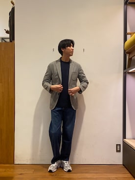 「Lee（リー）のアイテム」を使った、かわむらさん（メンズ・183cm）の秋コーディネート