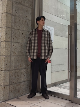 かわむらさん(メンズ・183cm)の秋コーディネート