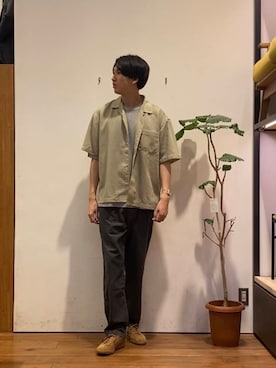 「帰省コーデ」｜かわむらさん（メンズ・183cm）の夏コーディネート