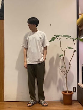 「MERRELL（メレル）のアイテム」を使った、かわむらさん（メンズ・183cm）の夏コーディネート