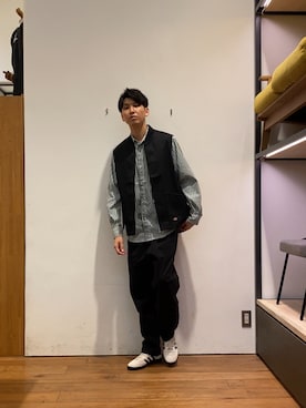 かわむらさん（メンズ・183cm）の秋コーディネート