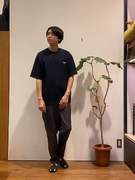 「アイテム（サンダル）」を使った、かわむらさん（メンズ・183cm）の夏コーディネート