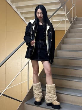 西村涼楓さん（レディース・151cm）の春コーディネート