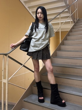 西村涼楓さん（レディース・151cm）の春コーディネート