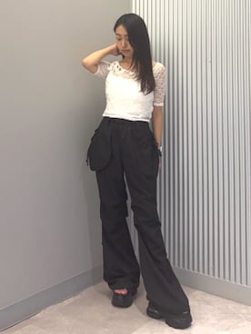 「アイテム（その他トップス）」を使った、西村涼楓さん（レディース・151cm）の夏コーディネート