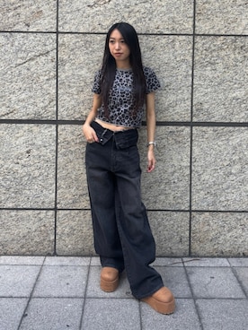 西村涼楓さん(レディース・151cm)の夏コーディネート
