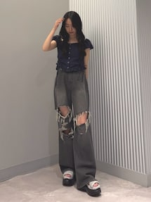 ボールドリップドルーズジーンズ｜エモダ（EMODA）公式通販｜RUNWAY