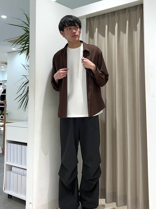 『セットアップ対応』ヨウリュウレギュラーカラー長袖シャツ