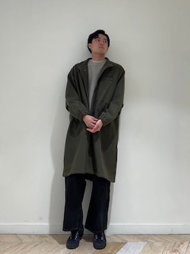 「アイテム（モッズコート）」を使った、tmy928さん（メンズ・184cm）の秋コーディネート