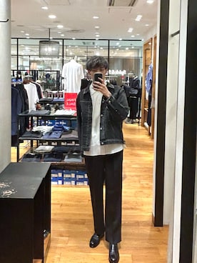 「アイテム（デニムジャケット）」を使った、tmy928さん（メンズ・184cm）の夏コーディネート
