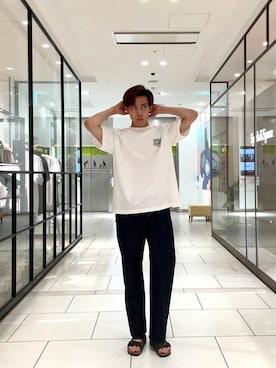 「URBAN RESEARCH（アーバンリサーチ）のアイテム」を使った、tmy928さん（メンズ・184cm）の夏コーディネート