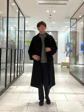 「カシミヤ」｜「アイテム（ジャケット/アウター）」を使った、tmy928さん（メンズ・184cm）の秋コーディネート