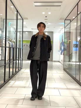 「crepuscule（クレプスキュール）のアイテム」を使った、tmy928さん（メンズ・184cm）の冬コーディネート