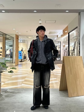 「アイテム（ハンドバッグ）」を使った、tmy928さん（メンズ・184cm）の秋コーディネート
