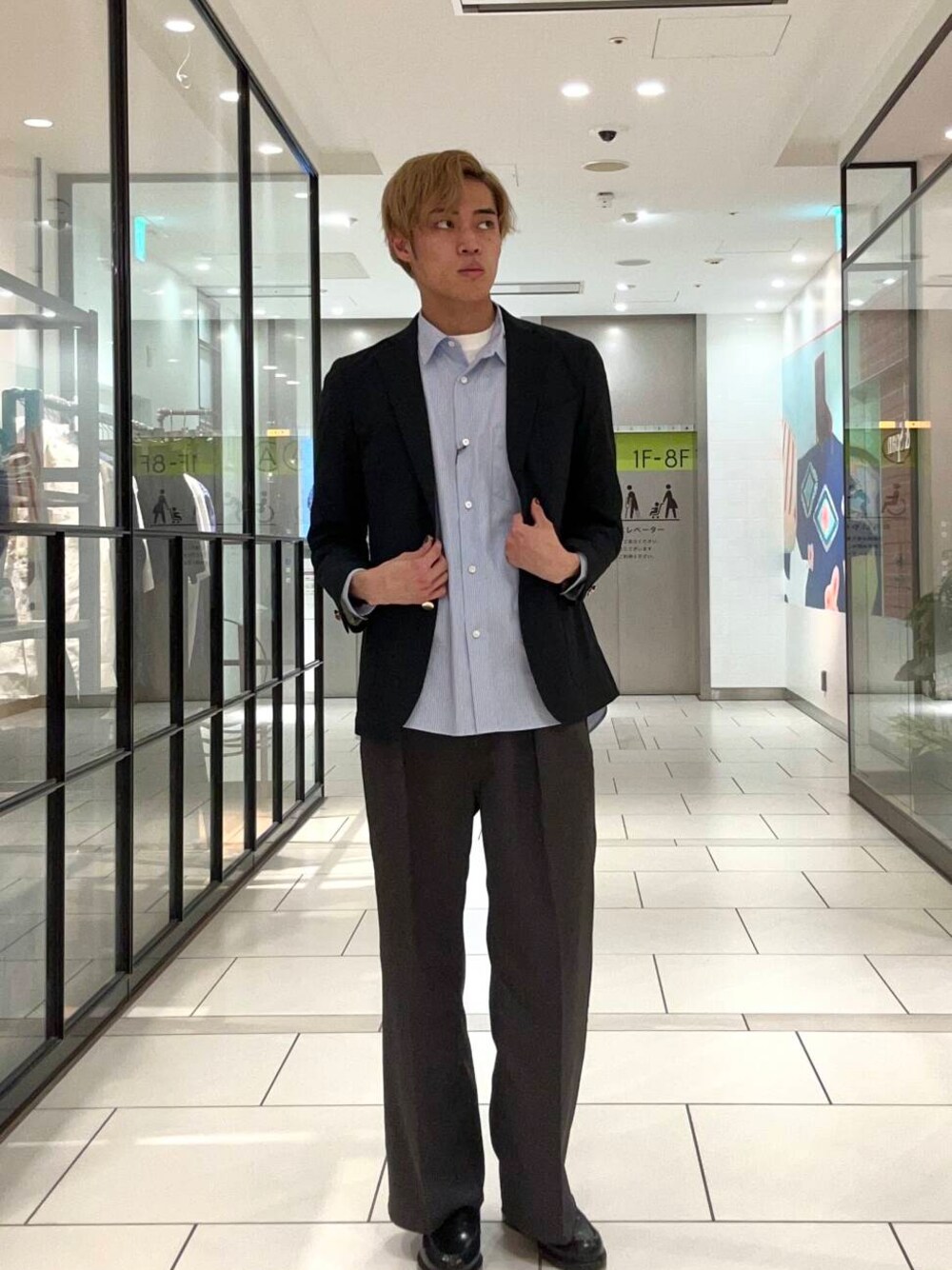 「アーバンリサーチ、URBANRESEARCH、綺麗めコーデ、過ごしやすい」｜「THOMAS MASONのnew basic　THOMAS MASON OVER SHIRTS（シャツ/ブラウス、その他）」を使った、tmy928さん（メンズ・184cm）の春コーディネートの1枚目の写真