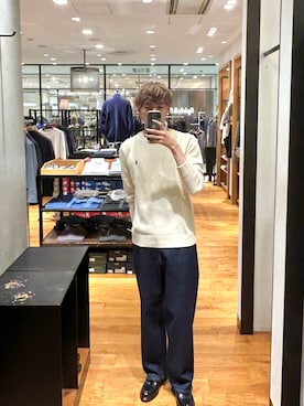 「URBAN RESEARCH（アーバンリサーチ）のアイテム（ドレスシューズ）」を使った、tmy928さん（メンズ・184cm）の秋コーディネート