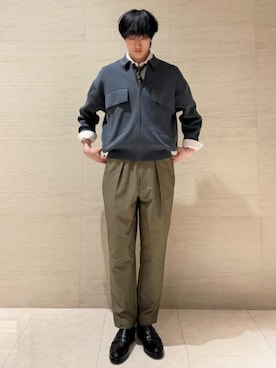 「COMME CA MEN（コムサメン）のアイテム」を使った、COMME CA MEN OFFICIALさん（メンズ・183cm）の春コーディネート