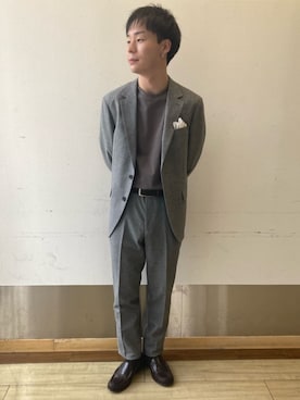 COMME CA MEN OFFICIALさん（メンズ・169cm）の春コーディネート