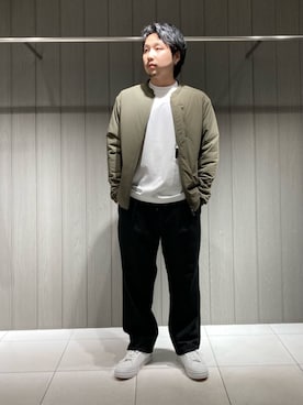 COMME CA MEN OFFICIALさん（メンズ・167cm）の冬コーディネート