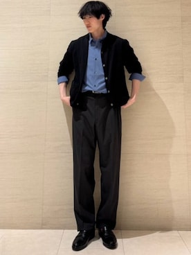 「COMME CA MEN（コムサメン）のアイテム」を使った、COMME CA MEN OFFICIALさん（メンズ・183cm）の春コーディネート