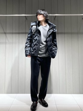 「COMME CA MEN（コムサメン）のアイテム」を使った、COMME CA MEN OFFICIALさん（メンズ・173cm）の冬コーディネート