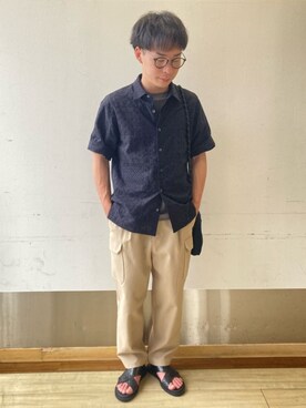 「COMME CA MEN（コムサメン）のアイテム」を使った、COMME CA MEN OFFICIALさん（メンズ・169cm）の春コーディネート