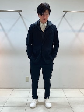 COMME CA MEN OFFICIALさん(メンズ・172cm)の春コーディネート
