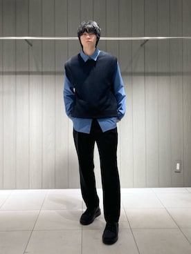 「COMME CA MEN（コムサメン）のアイテム」を使った、COMME CA MEN OFFICIALさん（メンズ・173cm）の春コーディネート