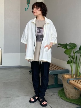 「COMME CA MEN（コムサメン）のアイテム」を使った、COMME CA MEN OFFICIALさん（レディース・154cm）の夏コーディネート