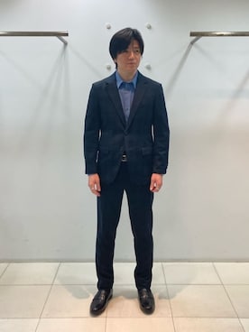 「COMME CA MEN（コムサメン）のアイテム」を使った、COMME CA MEN OFFICIALさん（メンズ・172cm）の春コーディネート